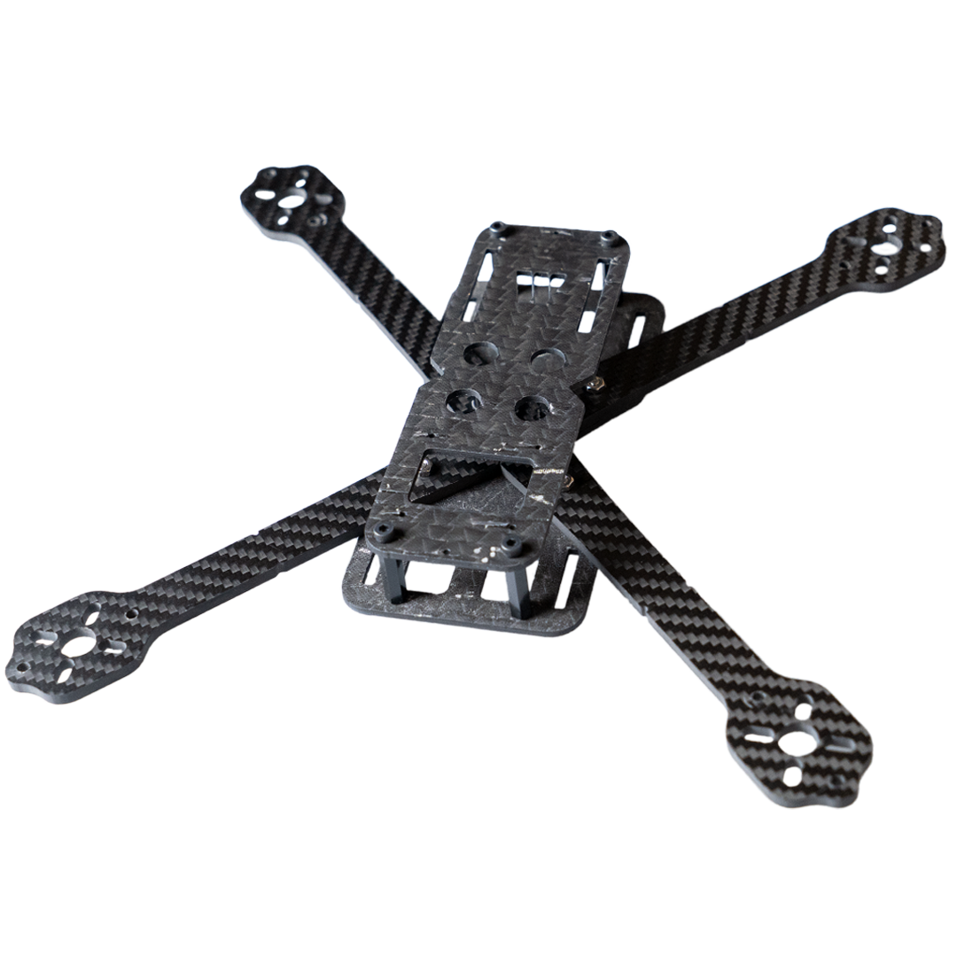waterjet cut carbon fiber drone