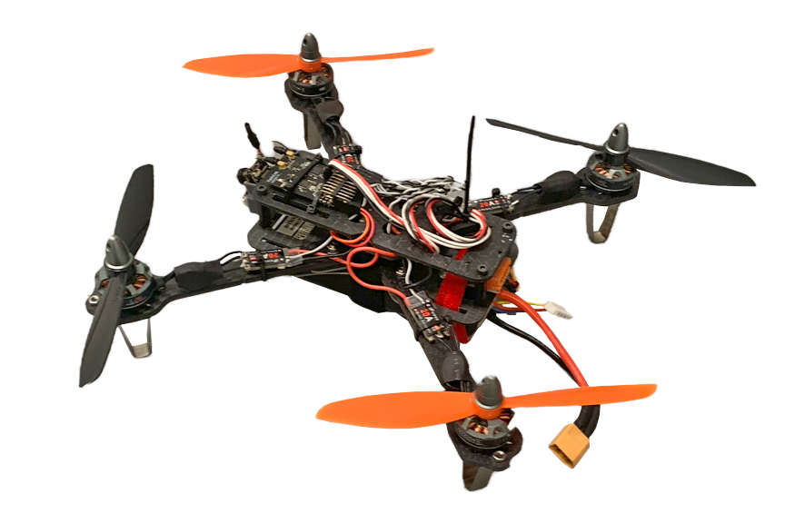 drone created form water jet cut carbon fiber parts