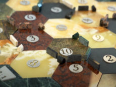 waterjet cut Settler of Catan board pieces