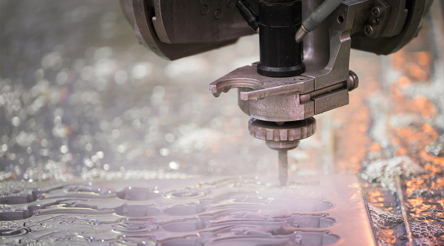 Water jet cutting head