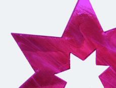 waterjet cut glass star