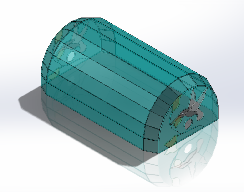 CAD design for waterjet cutting glass art